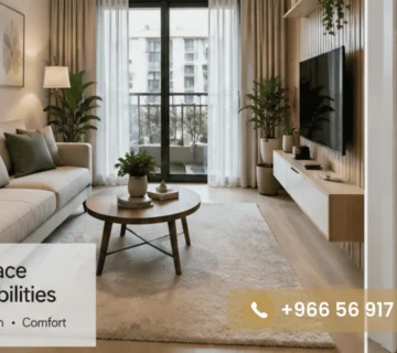 Interior decor ideas for small spaces with a modern small living room design and smart furniture arrangement